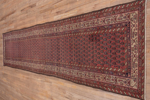 Antique Saraband Runner Rug (3' x 13')